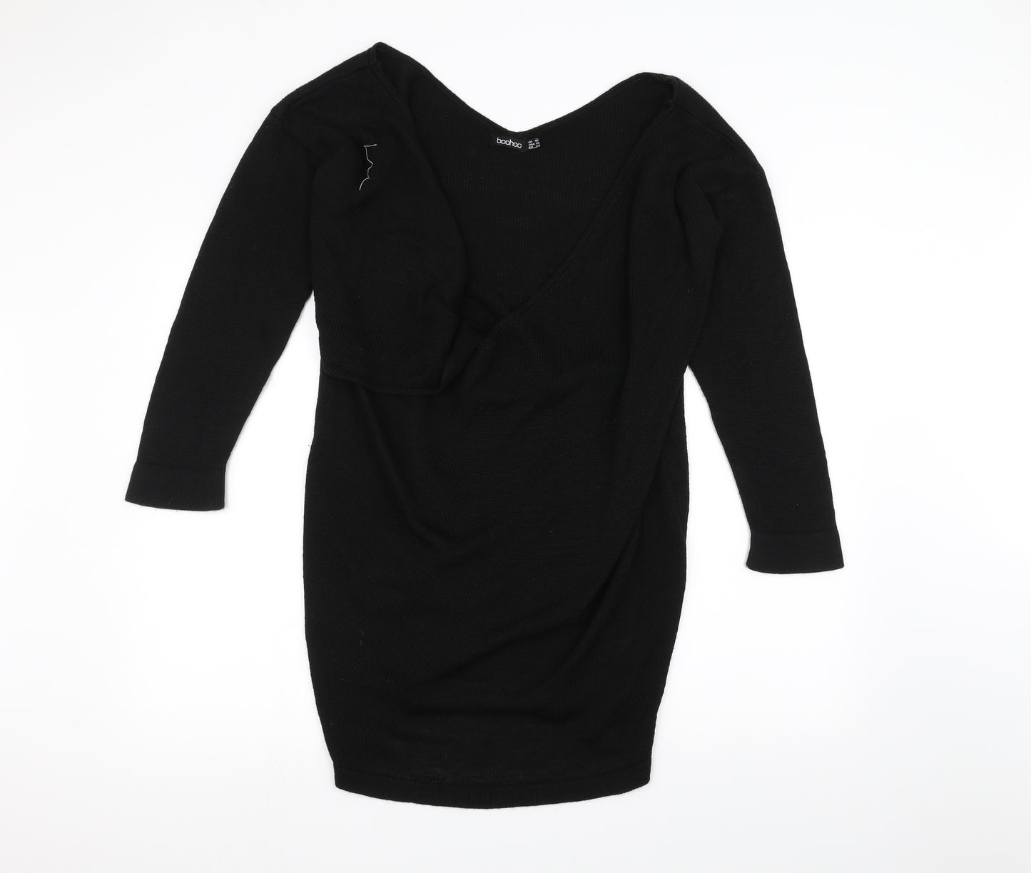 Boohoo Womens Black   Pullover Jumper Size 16