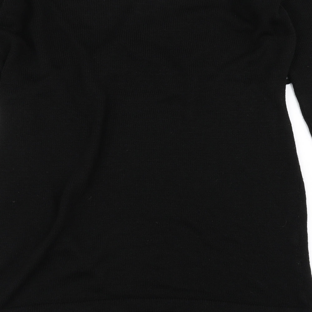 Boohoo Womens Black   Pullover Jumper Size 16