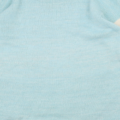 Internacionale Womens Blue  Knit Pullover Jumper Size S