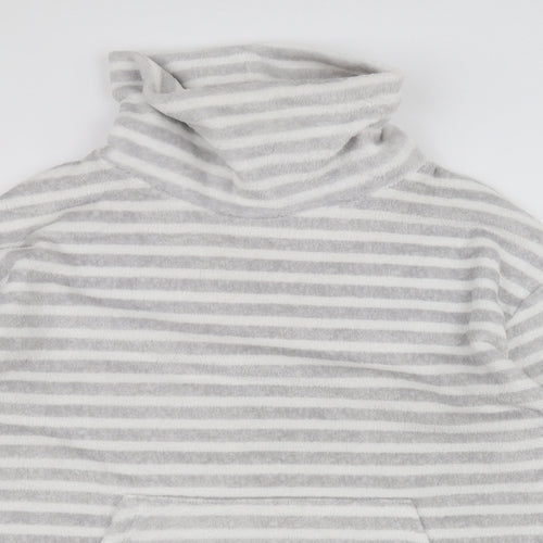 Nutmeg Womens White Striped  Pullover Jumper Size 14