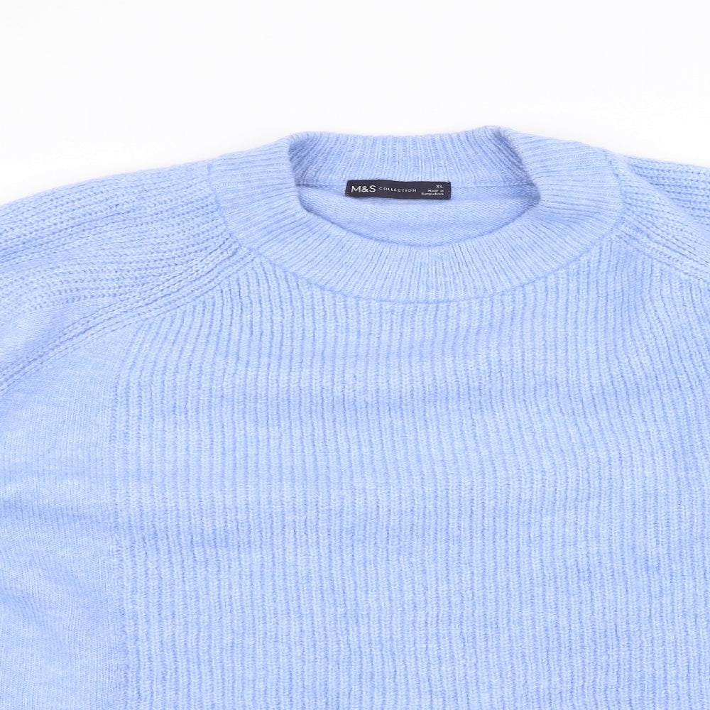 Marks and Spencer Womens Blue   Pullover Jumper Size XL