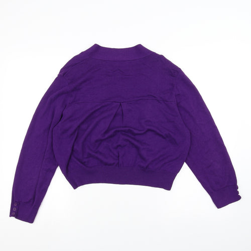 Wallis Womens Purple   Cardigan Jumper Size L