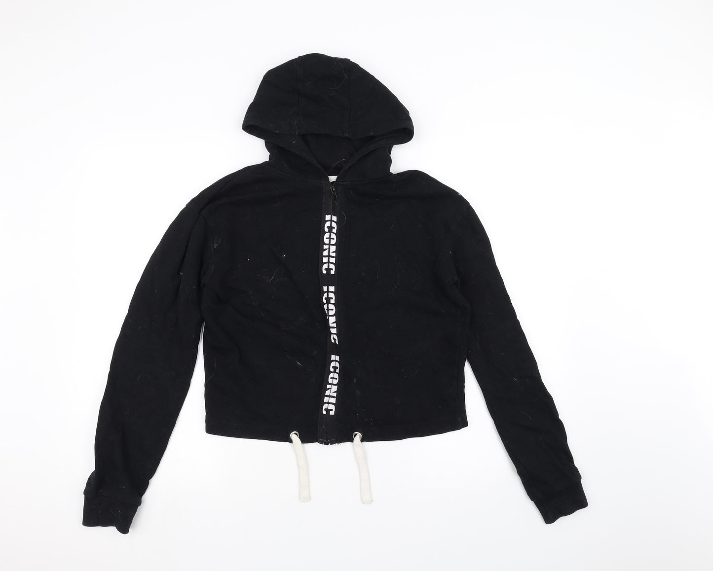 E-vie Girls Black   Full Zip Hoodie Size 13-14 Years