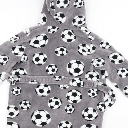 Blue Zoo Girls Grey Solid  Top Robe Size 2-3 Years  - Football