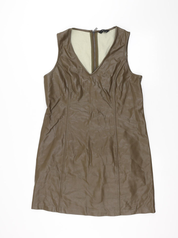 New Look Womens Brown Basic T-Shirt Size 12