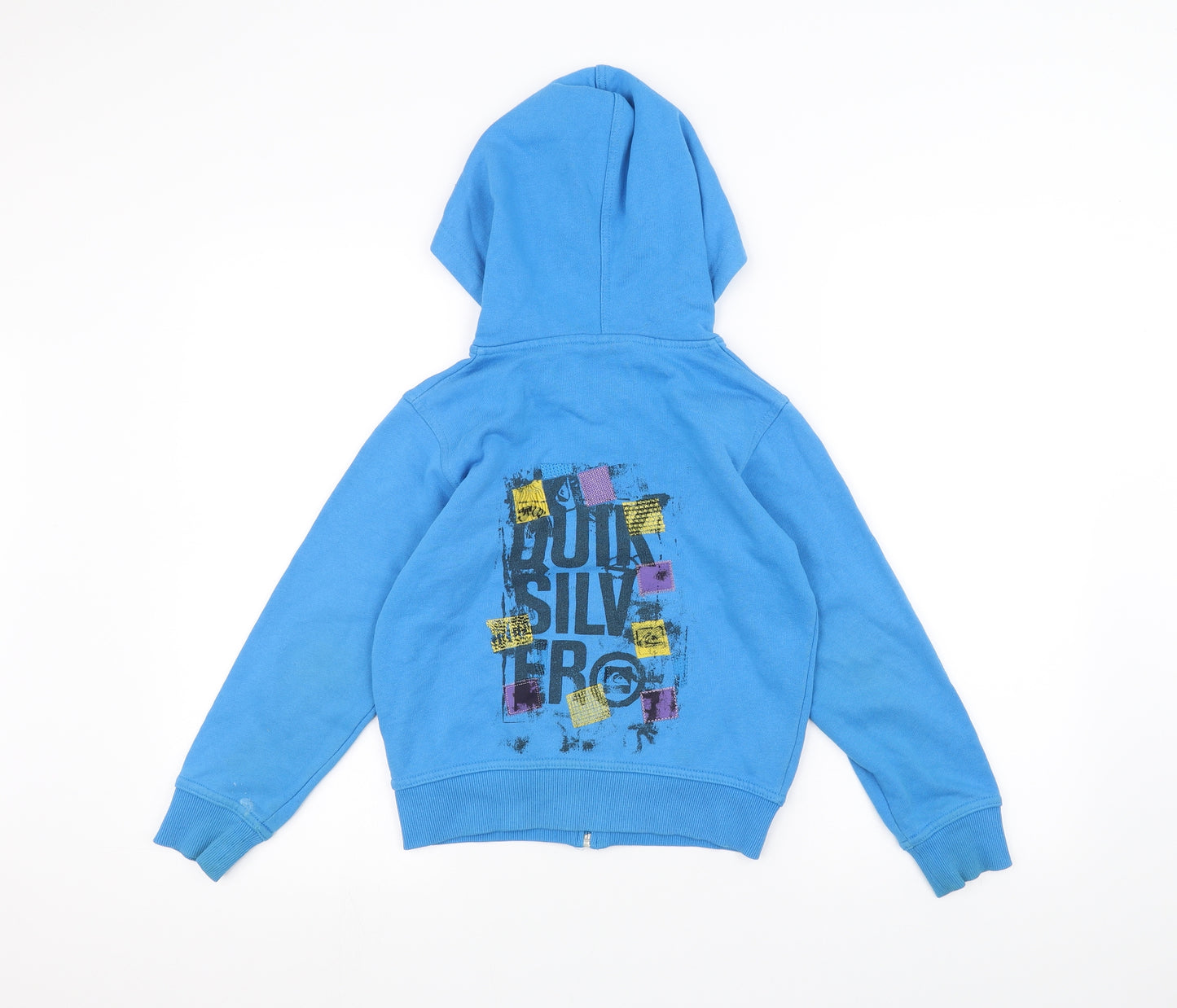 Quick Silver Boys Blue   Full Zip Hoodie Size 8 Years