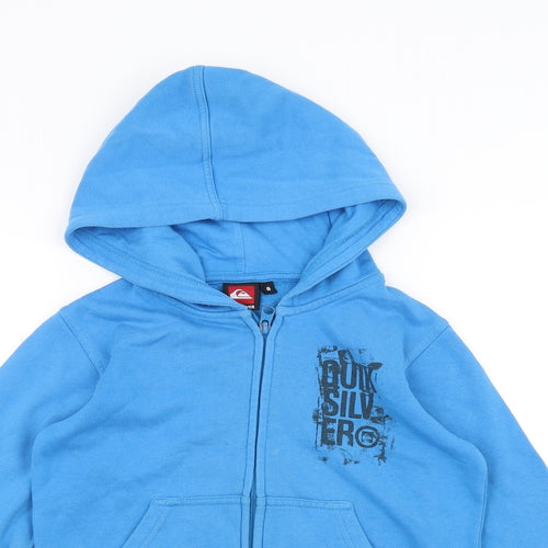 Quick Silver Boys Blue   Full Zip Hoodie Size 8 Years
