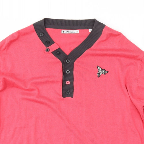 Henleys Mens Red   Henley Jumper Size XL