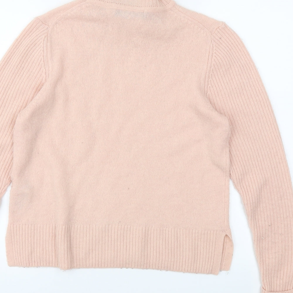 M&s Womens Pink   Pullover Jumper Size 14