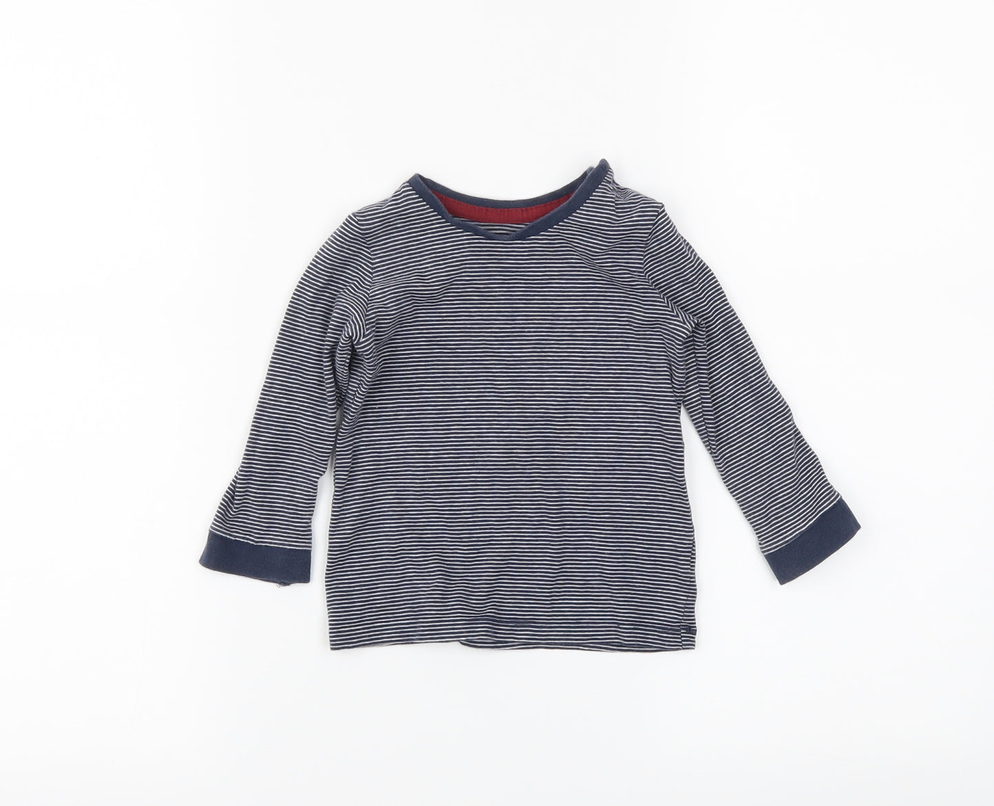 George Baby Black Striped  Basic T-Shirt Size 12-18 Months