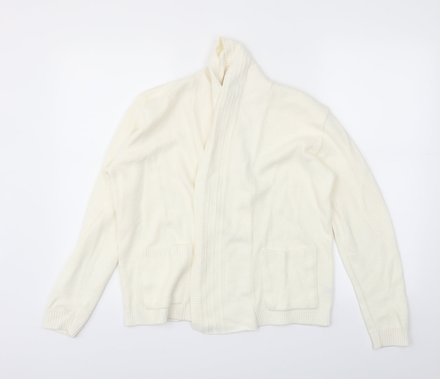 gilmpse Womens Ivory   Wrap Jumper Size M