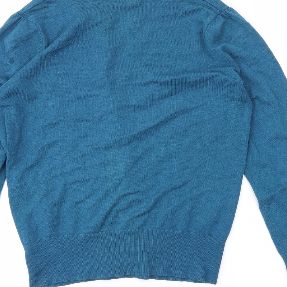 M&S Womens Green   Cardigan Jumper Size 12