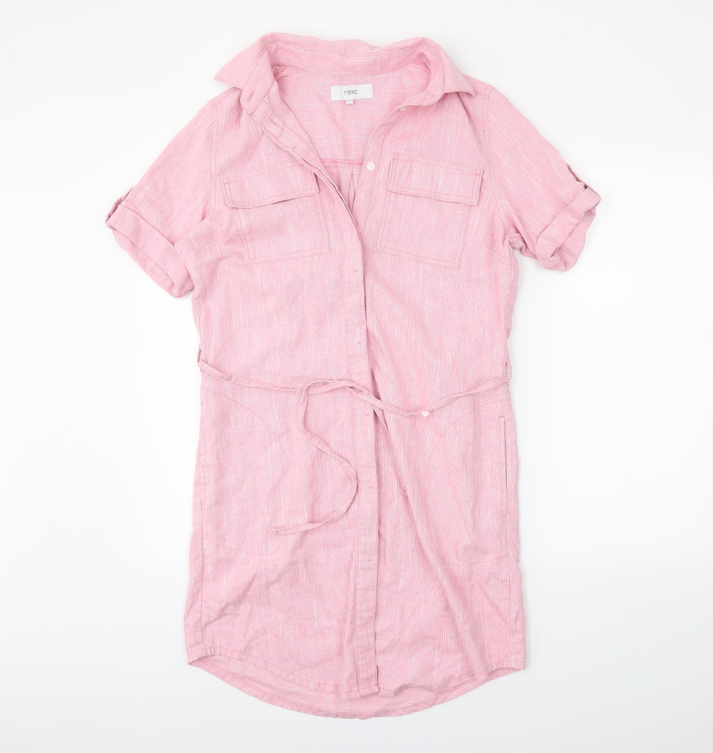 NEXT Womens Pink   Shirt Dress  Size 8