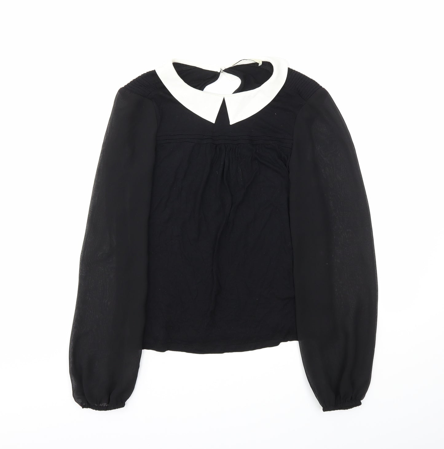 Oasis Womens Black   Basic Blouse Size 8