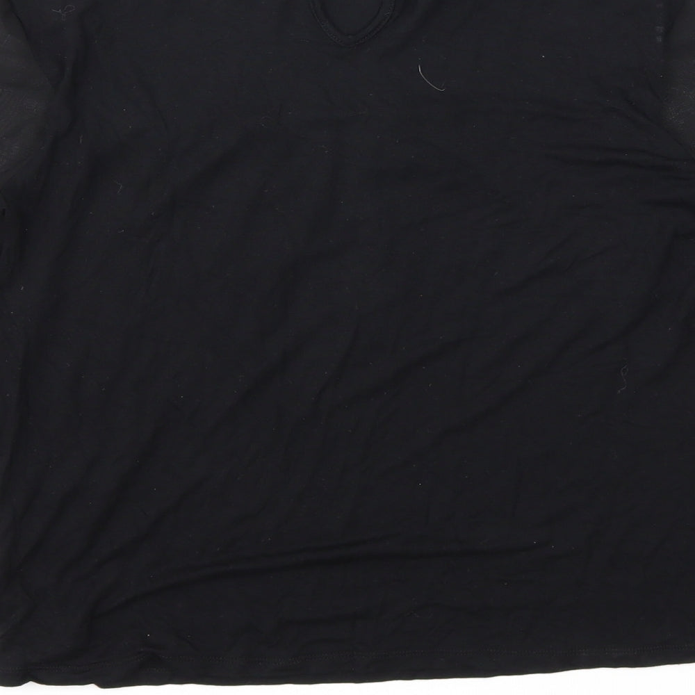 Oasis Womens Black   Basic Blouse Size 8