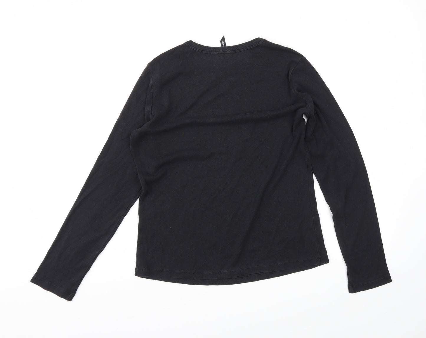 M&S Womens Black   Basic T-Shirt Size 12