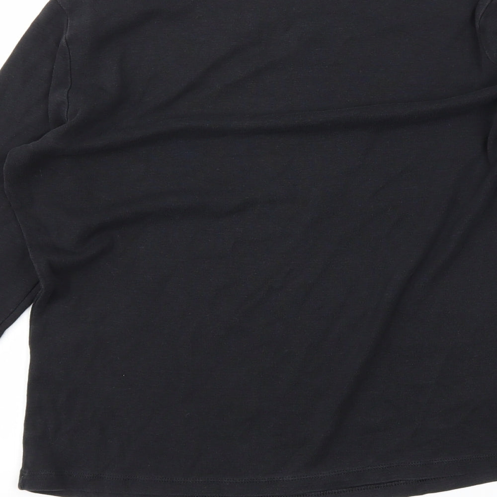 M&S Womens Black   Basic T-Shirt Size 12