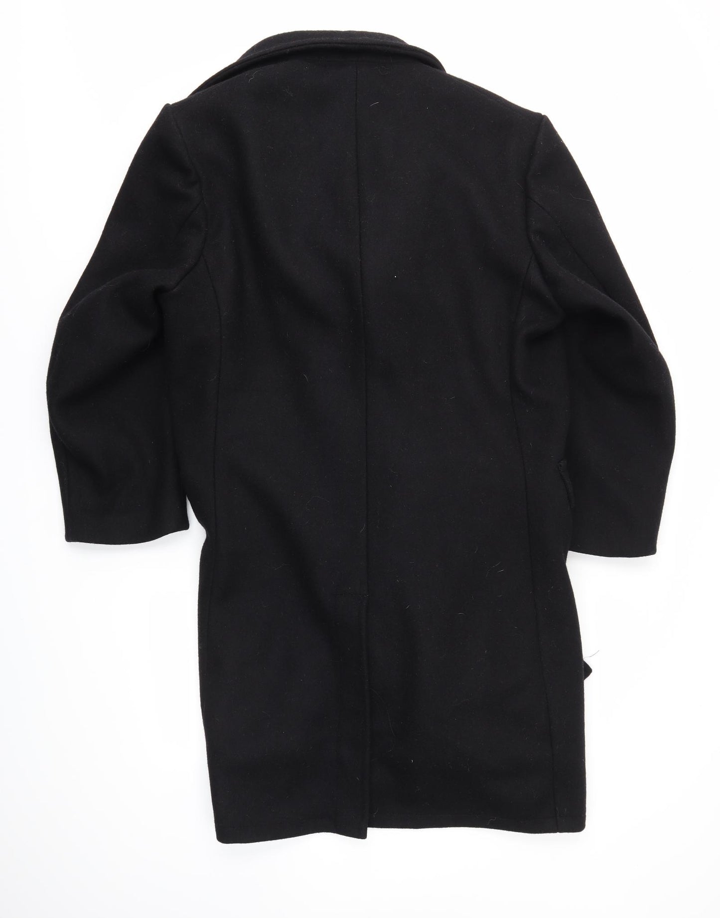 Preworn Mens Black   Pea Coat Coat Size L