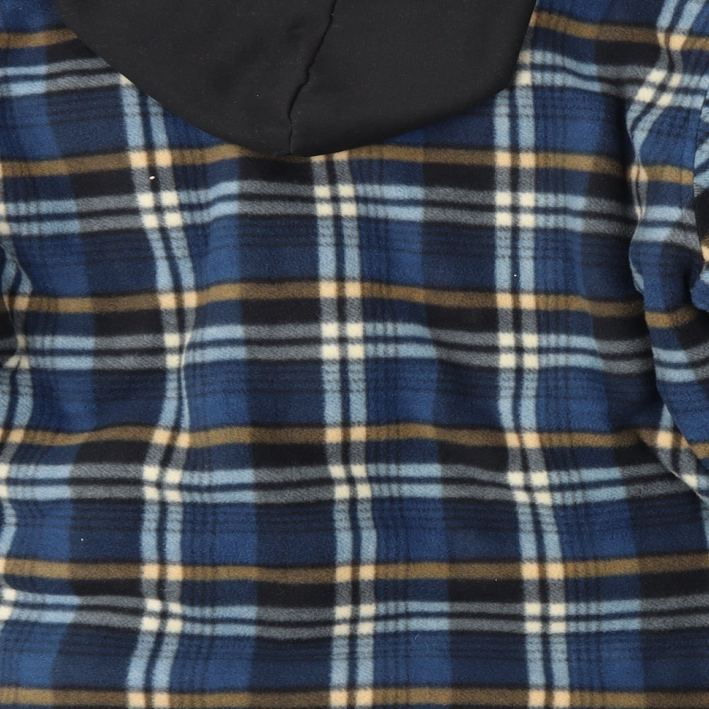 Workwear Mens Blue Plaid  Jacket Coatigan Size XL