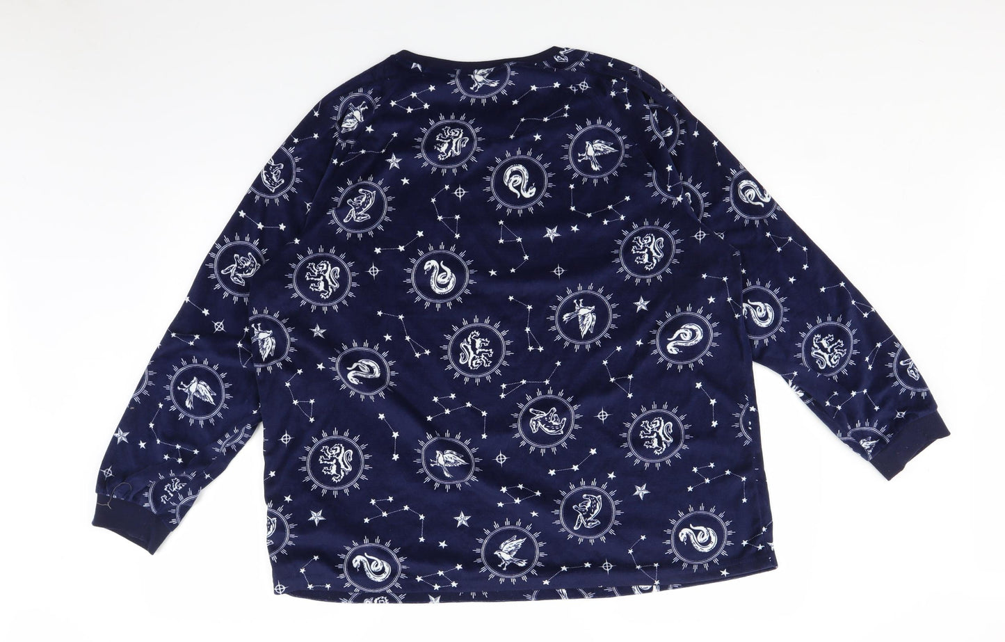 Harry Potter Mens Black Polka Dot  Pullover Jumper Size XL