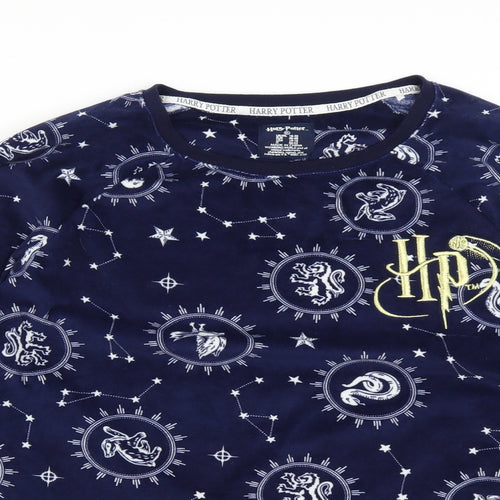 Harry Potter Mens Black Polka Dot  Pullover Jumper Size XL
