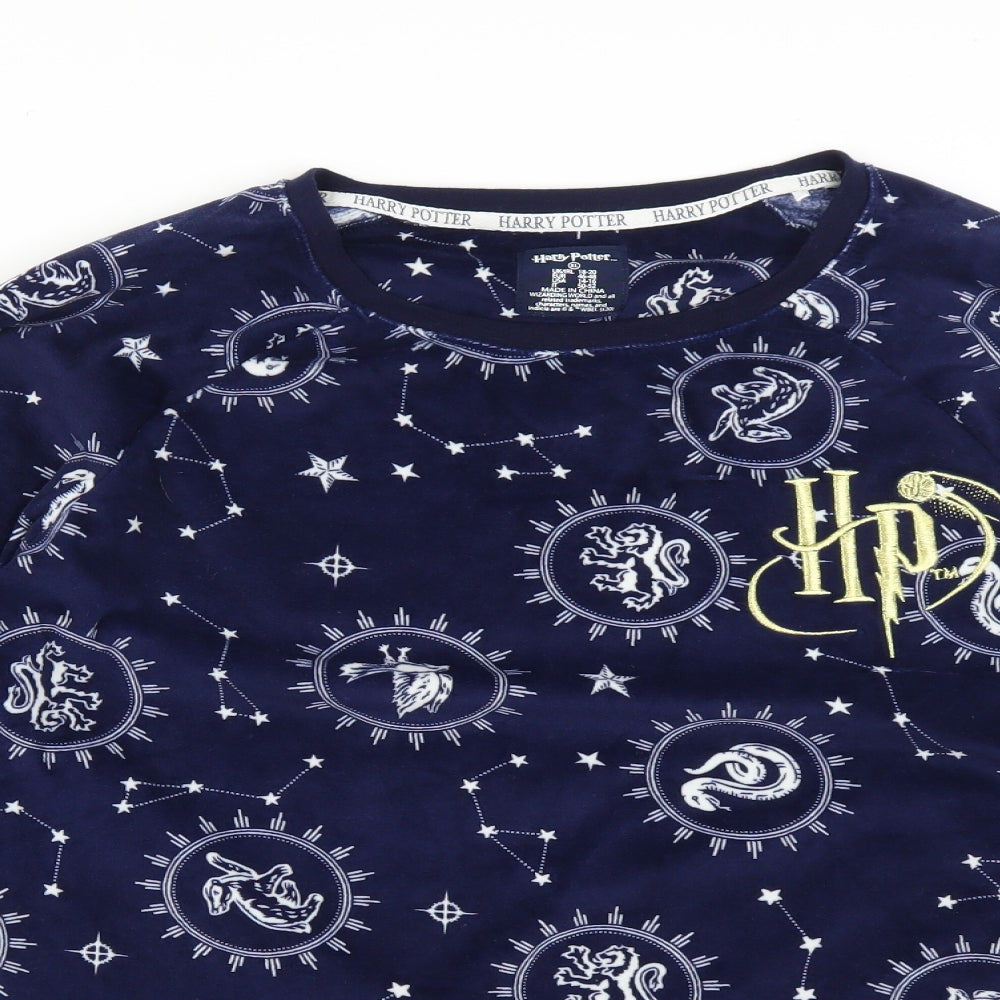 Harry Potter Mens Black Polka Dot  Pullover Jumper Size XL