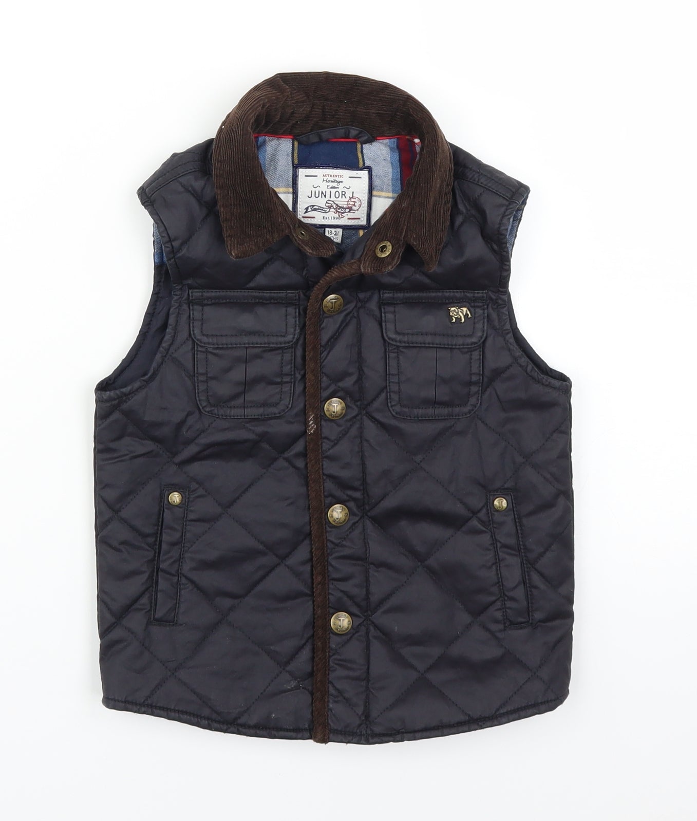 Debenhams Baby Blue   Gilet Jacket Size 18-24 Months