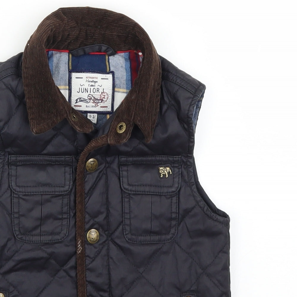 Debenhams Baby Blue   Gilet Jacket Size 18-24 Months