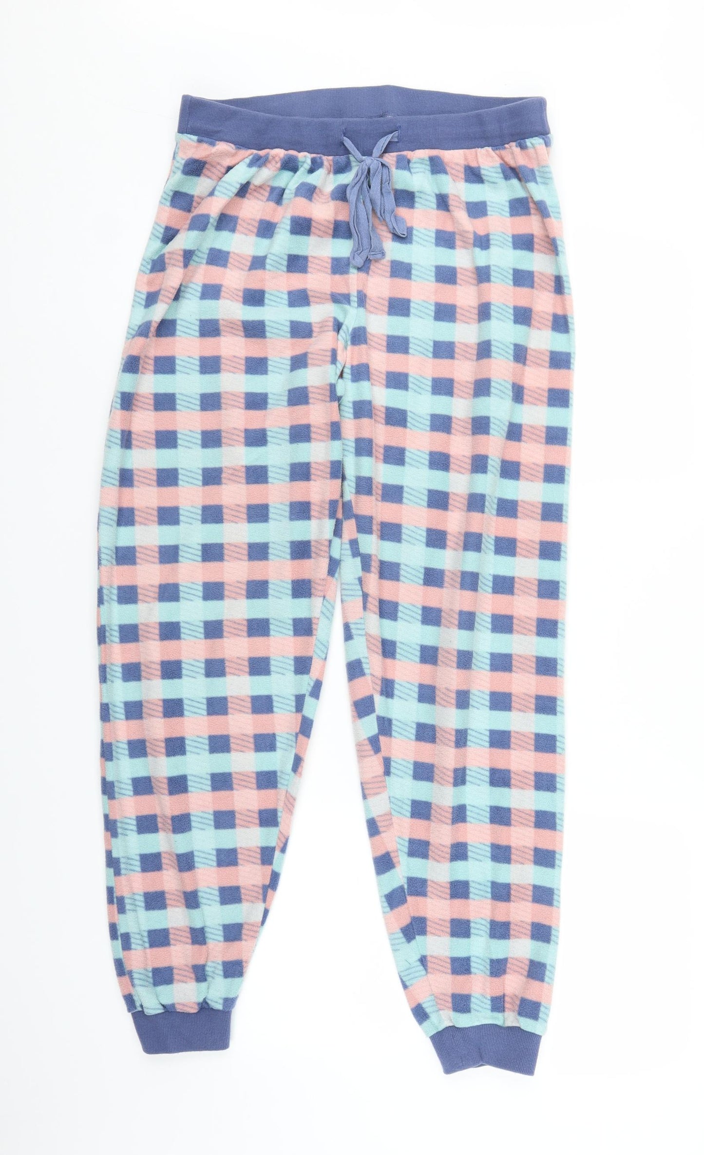 Tom Franks Womens Pink Plaid  Sweatpants Trousers Size 12 L27 in