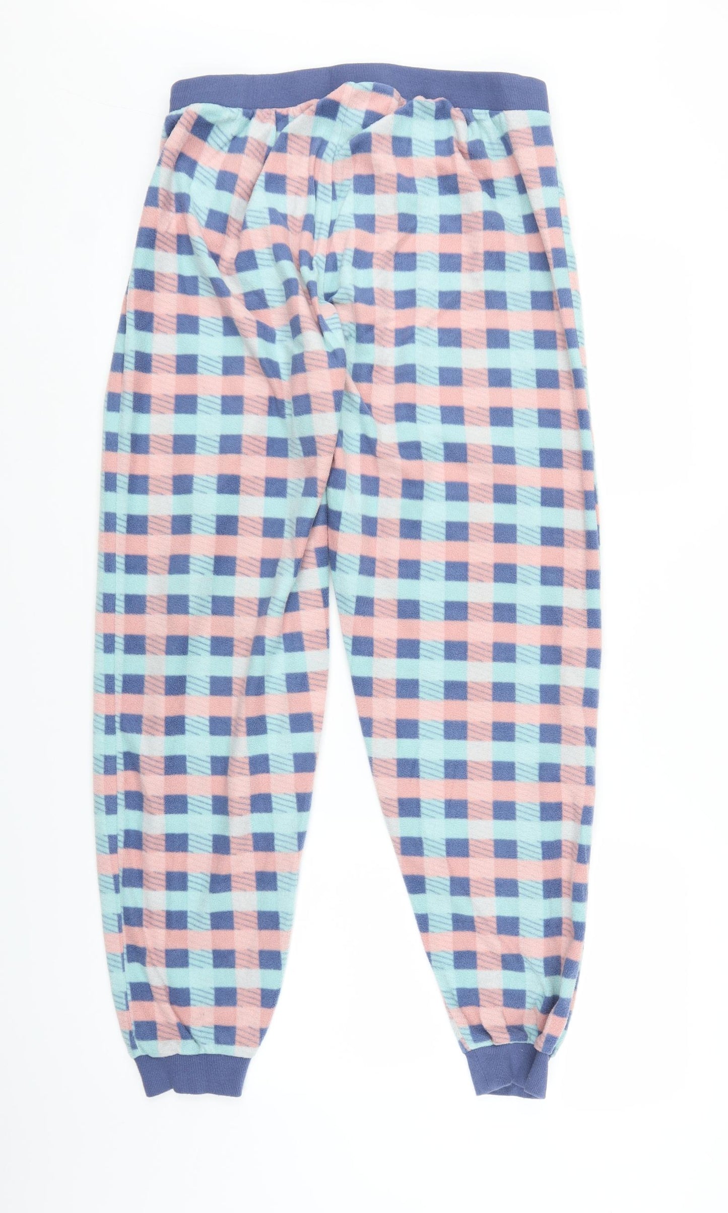 Tom Franks Womens Pink Plaid  Sweatpants Trousers Size 12 L27 in