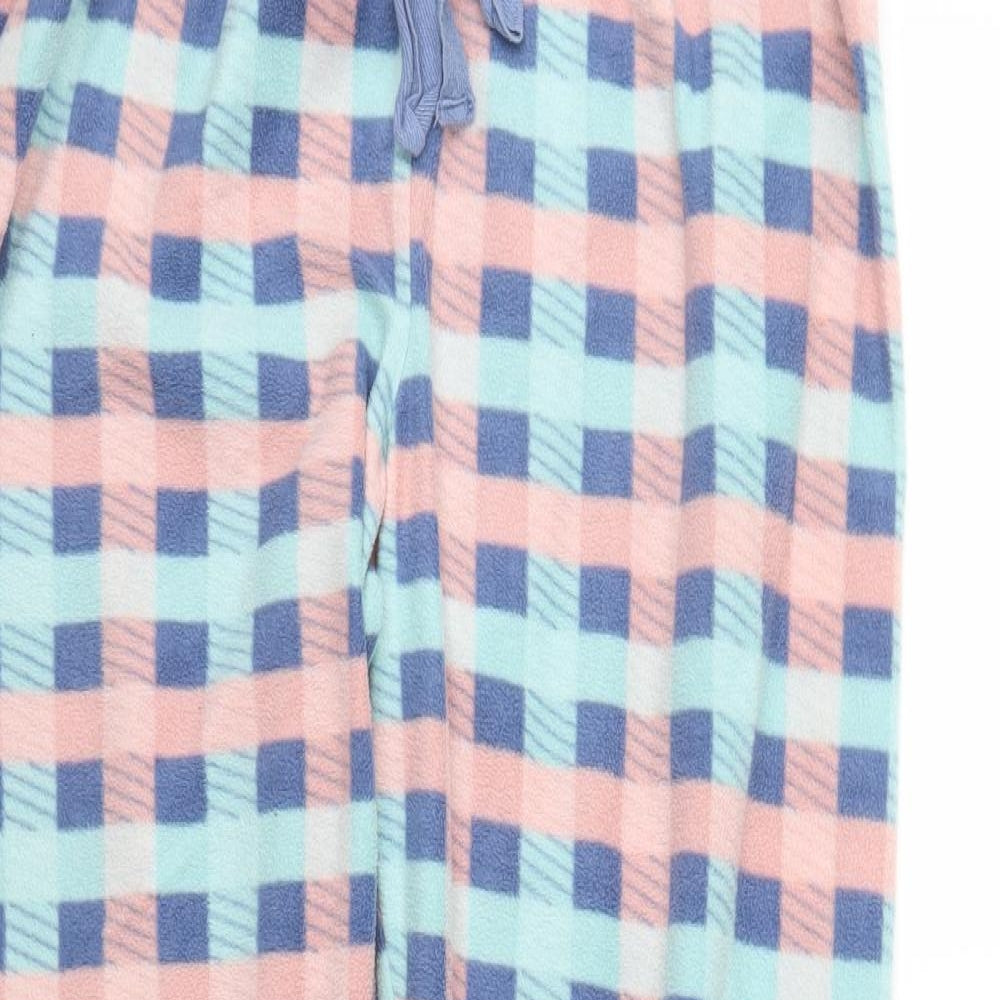 Tom Franks Womens Pink Plaid  Sweatpants Trousers Size 12 L27 in