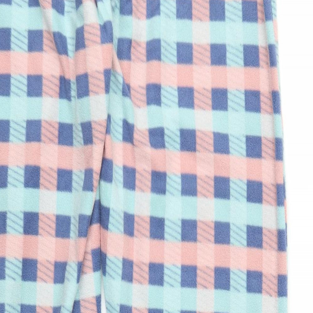 Tom Franks Womens Pink Plaid  Sweatpants Trousers Size 12 L27 in