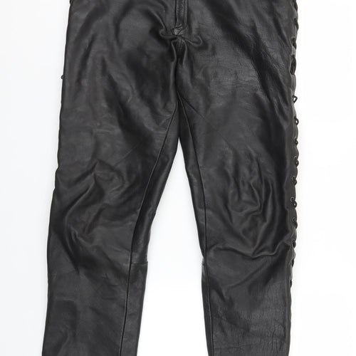 Cowhide Mens Black   Straight Jeans Size 32 in L29 in