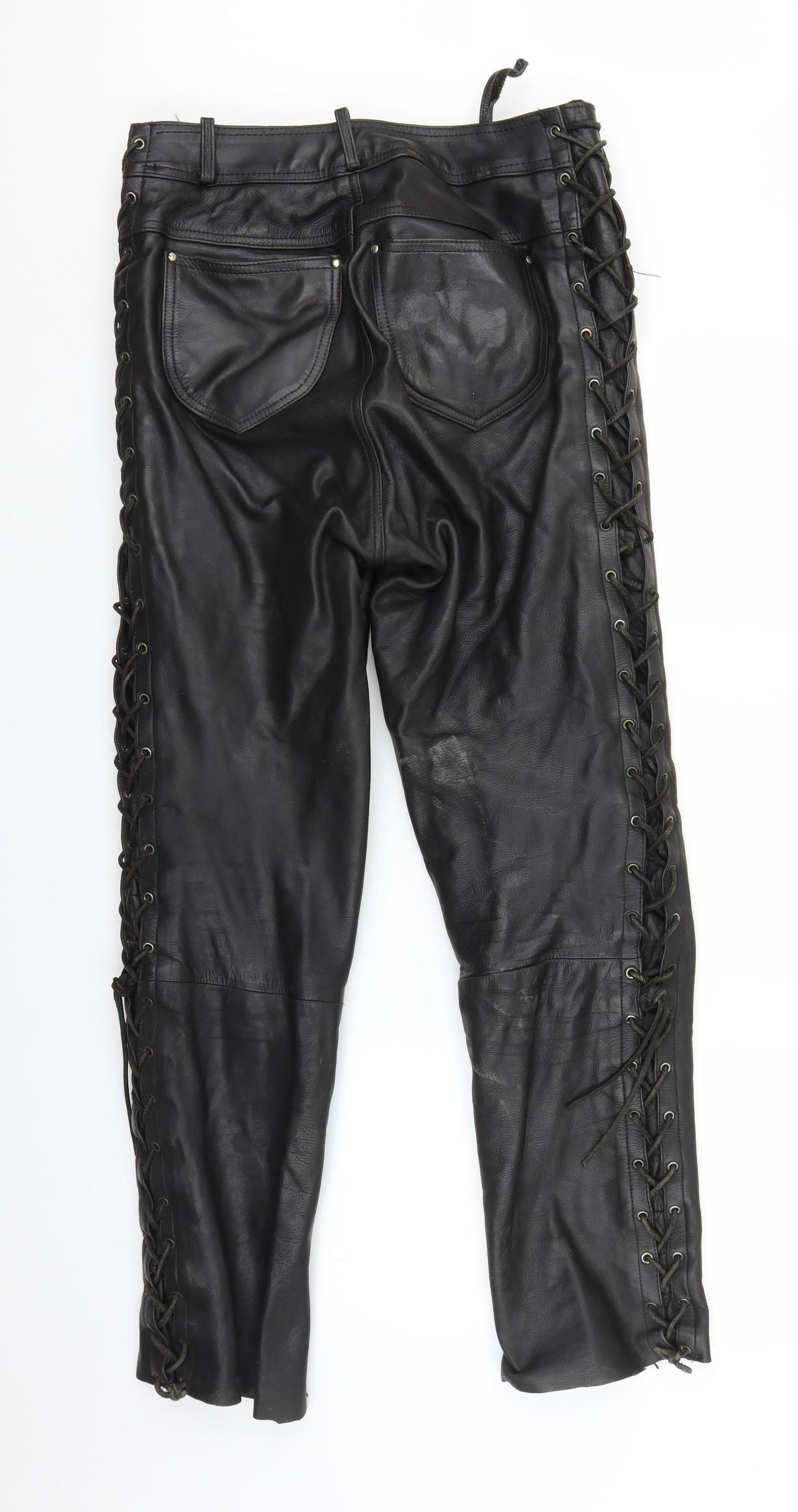 Cowhide Mens Black   Straight Jeans Size 32 in L29 in