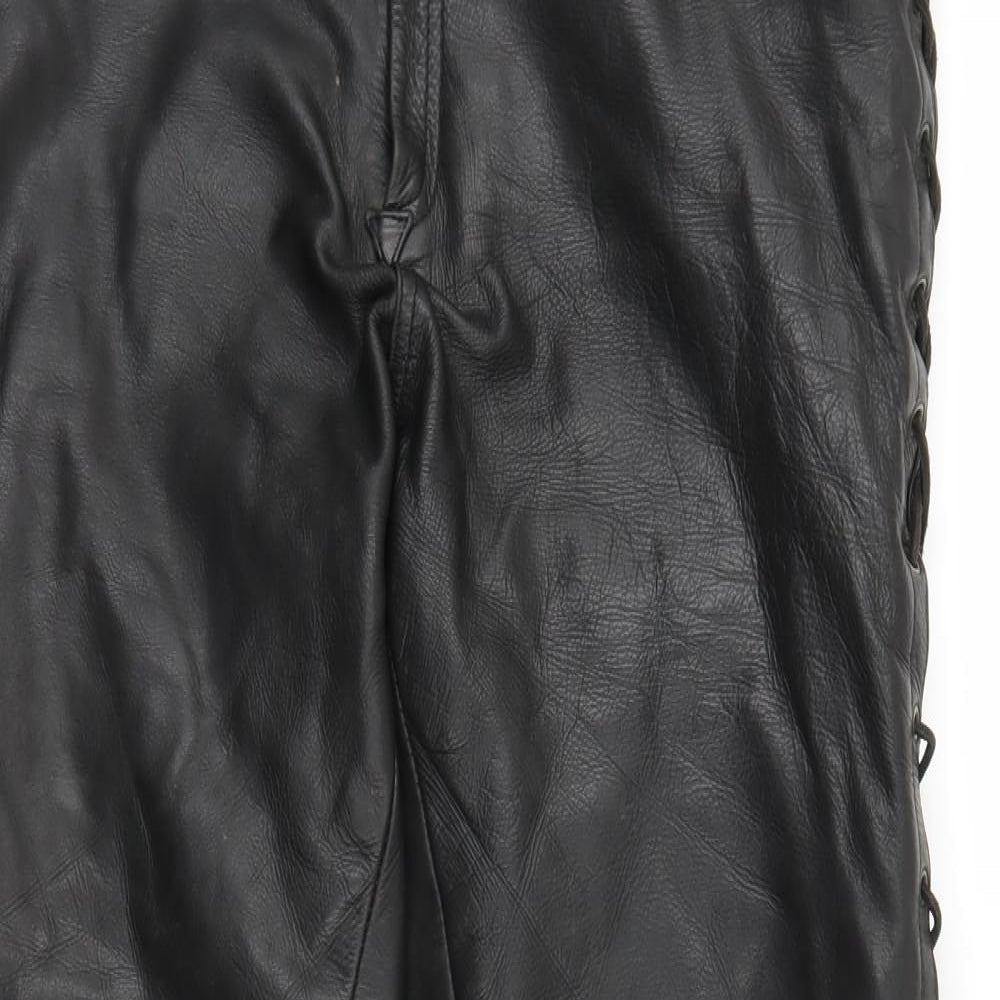 Cowhide Mens Black   Straight Jeans Size 32 in L29 in