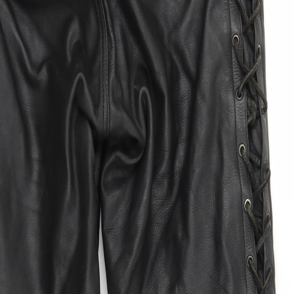 Cowhide Mens Black   Straight Jeans Size 32 in L29 in
