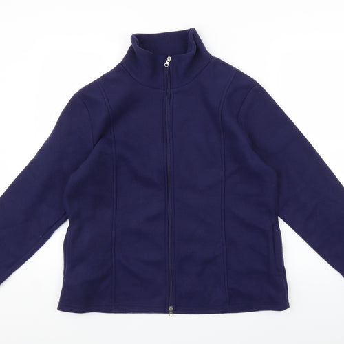 Anna De Lancay Womens Purple   Full Zip Sweatshirt Size M