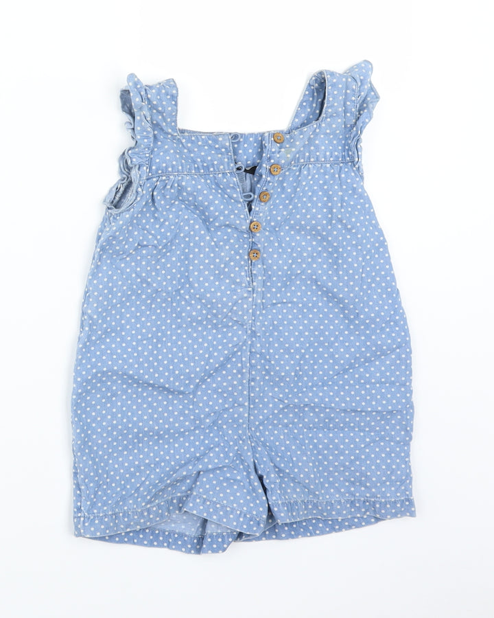 George Baby Blue Polka Dot Unitard One-Piece Size 18-24 Months
