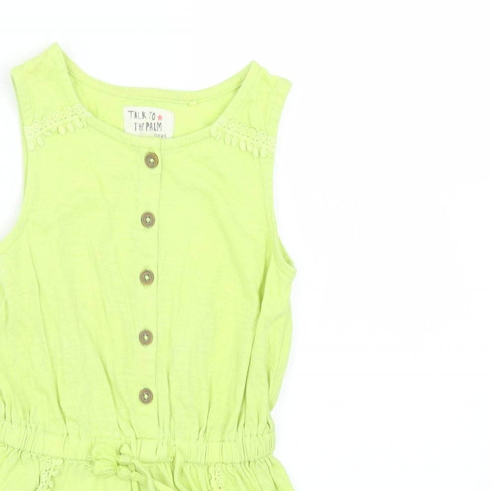 NEXT Girls Green   Playsuit One-Piece Size 2-3 Years