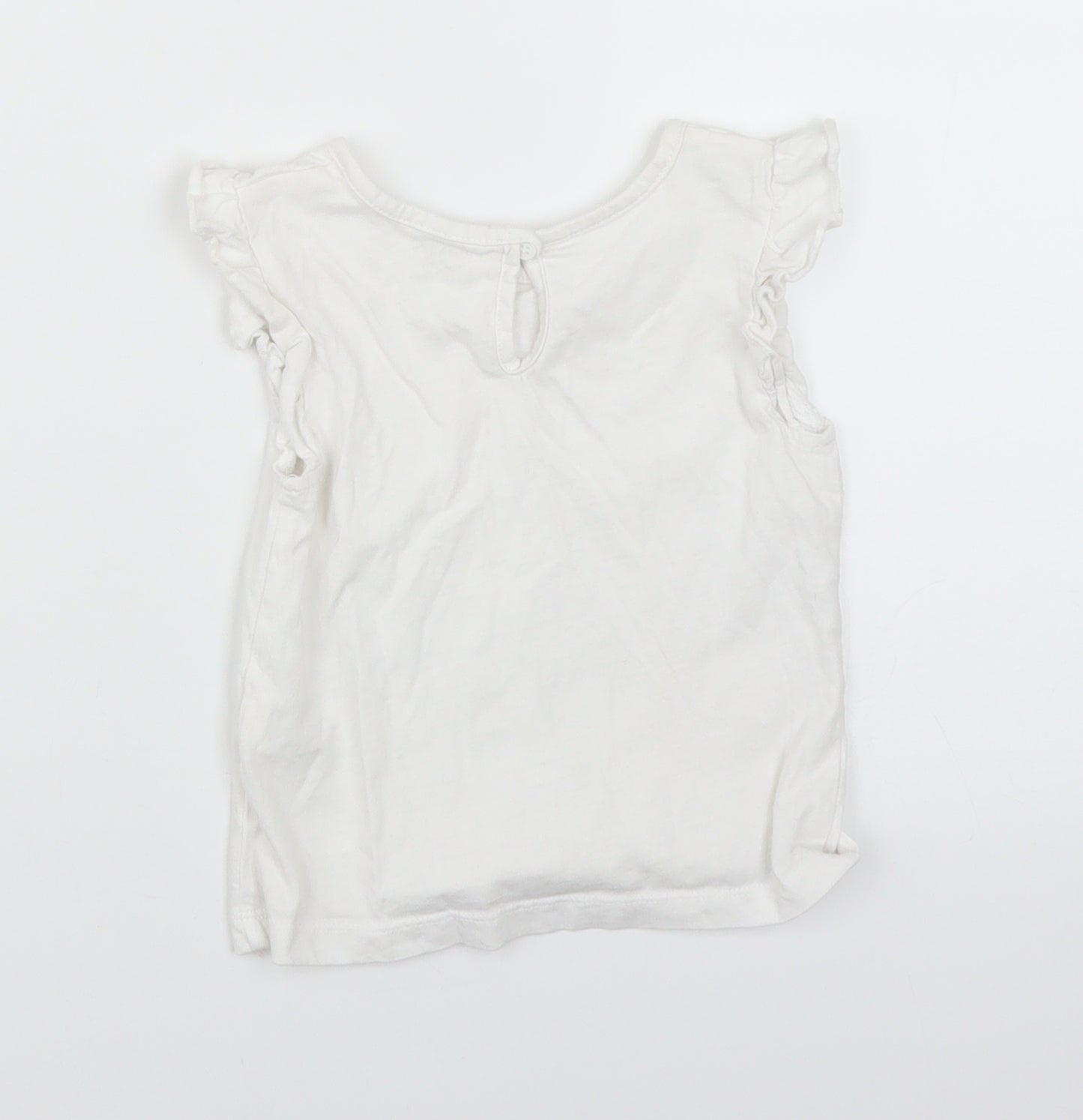 Primark Girls White   Basic T-Shirt Size 18-24 Months