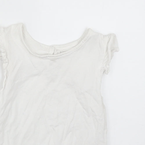 Primark Girls White   Basic T-Shirt Size 18-24 Months