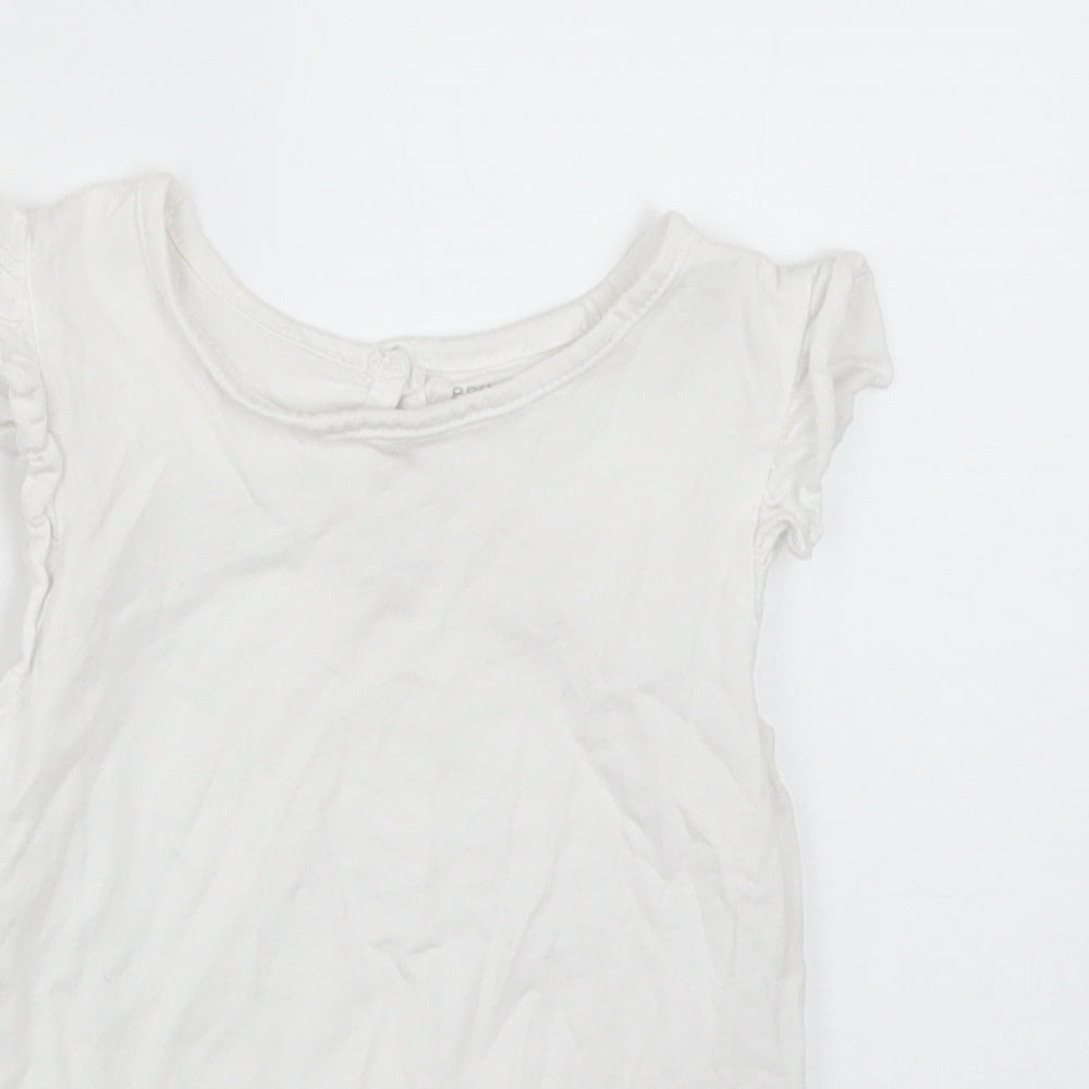Primark Girls White   Basic T-Shirt Size 18-24 Months