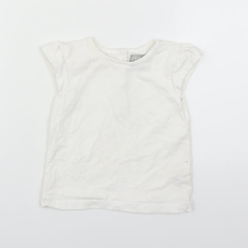 Primark Girls White   Basic T-Shirt Size 18-24 Months