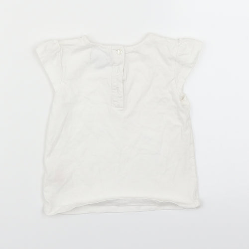 Primark Girls White   Basic T-Shirt Size 18-24 Months