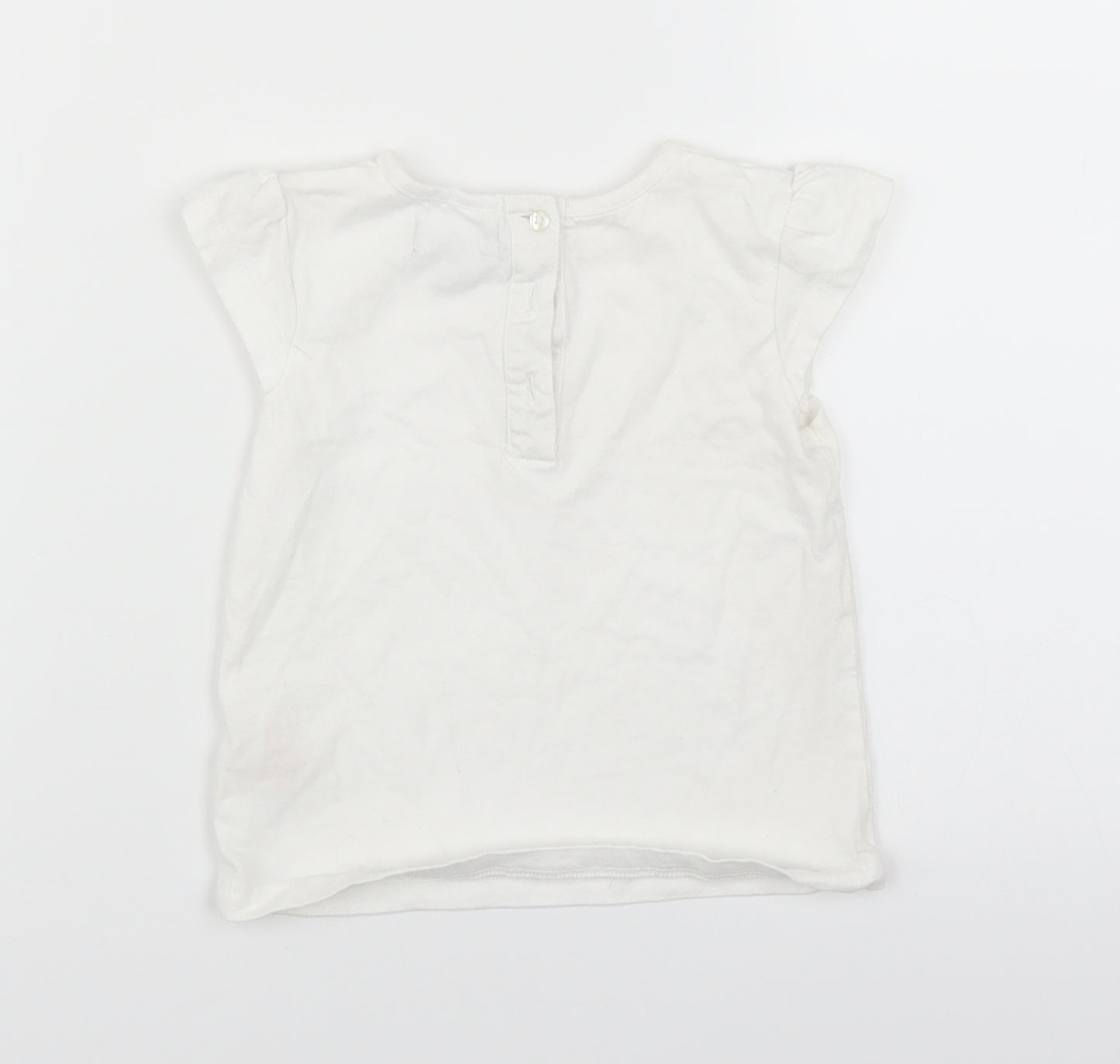 Primark Girls White   Basic T-Shirt Size 18-24 Months