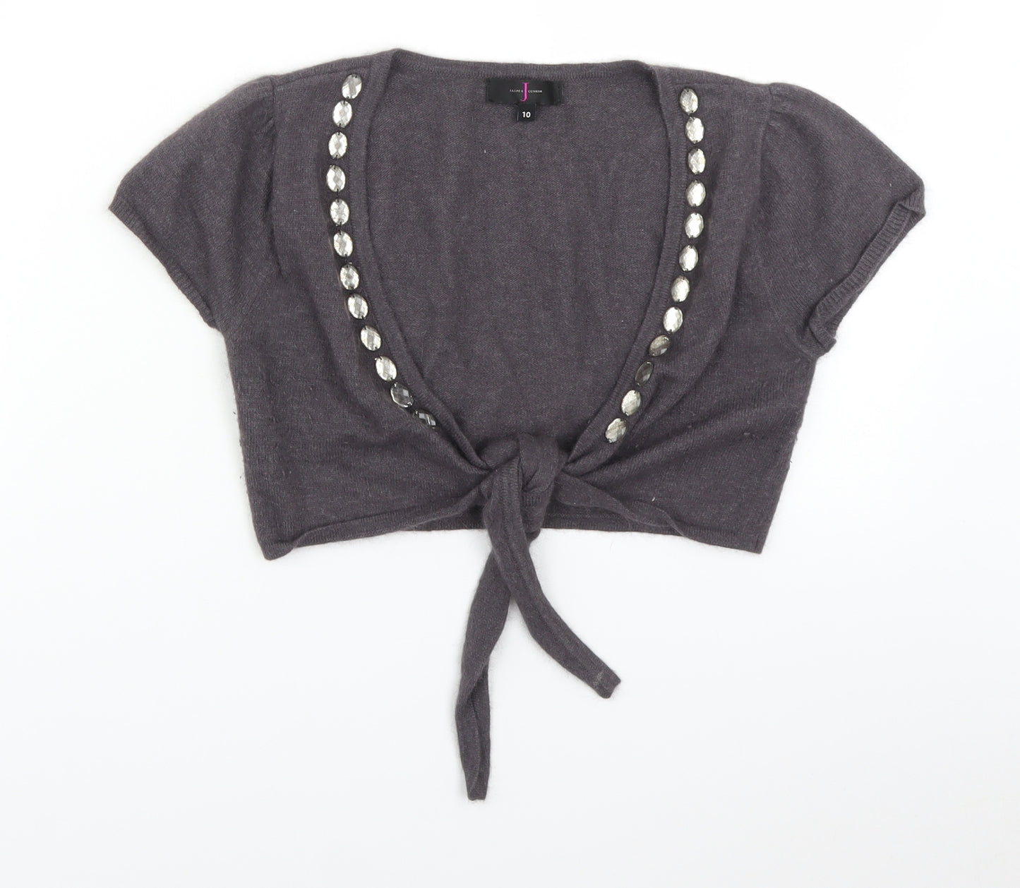 Jasper Conran Womens Grey   Cropped T-Shirt Size 10