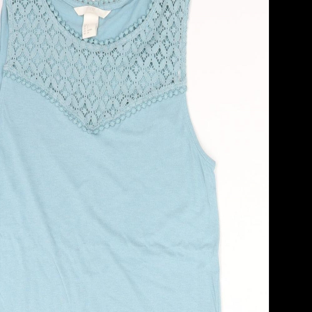 H&M Womens Blue   Basic Tank Size S