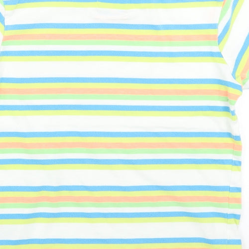 TU Boys White Striped  Basic T-Shirt Size 4-5 Years