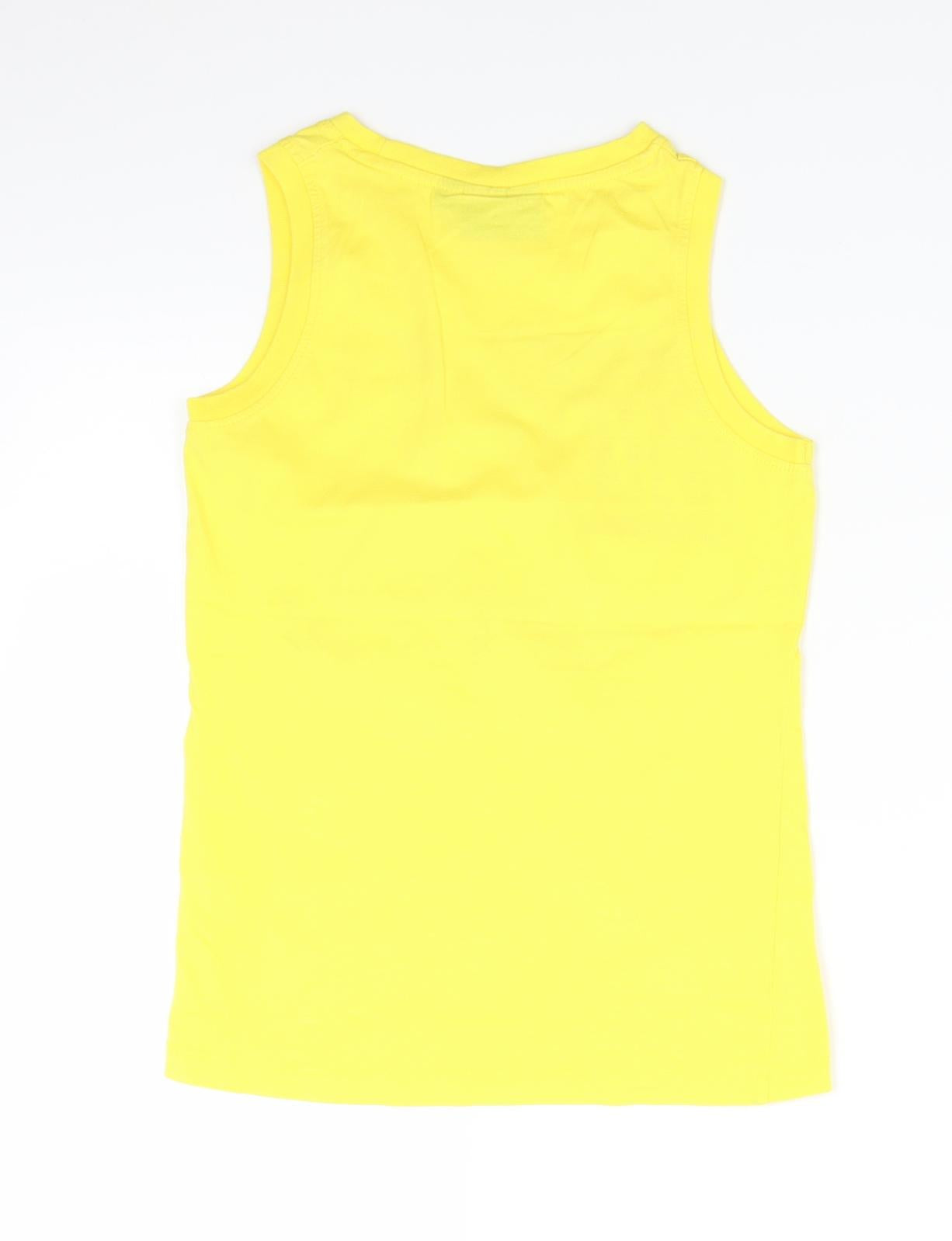 Fresh Boys Yellow   Basic T-Shirt Size 10 Years