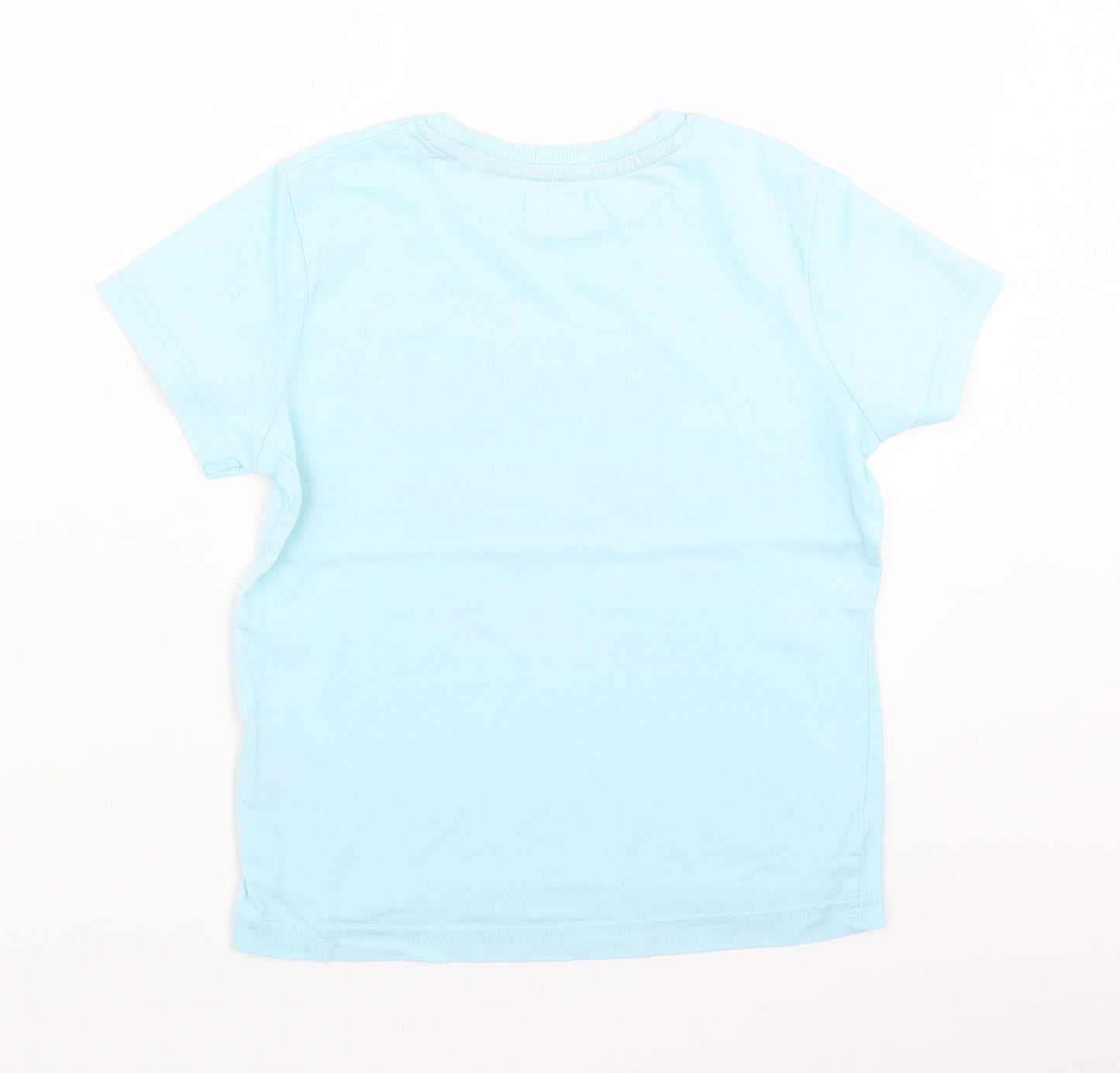 Preworn Boys Black   Basic T-Shirt Size 5 Years  - cars